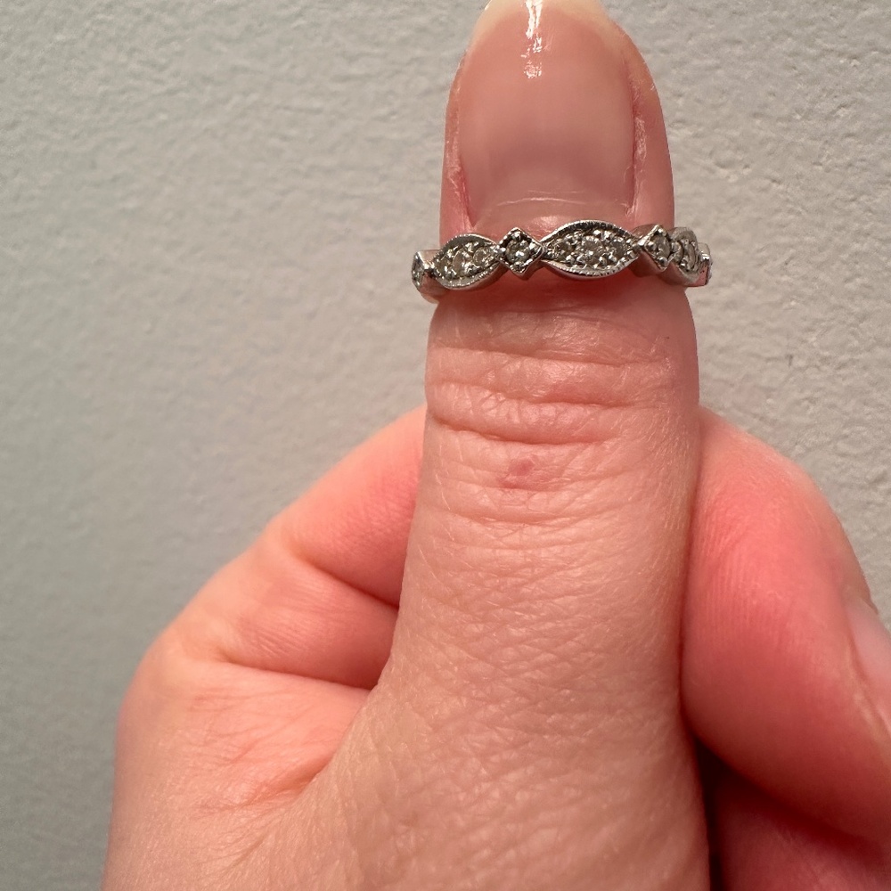 Mid century wedding band
